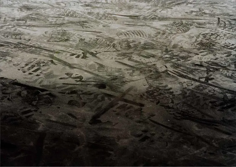 Desde Adentro — Outline of removed painting
