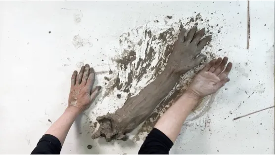 Mesa de trabajo — Sculptural material
