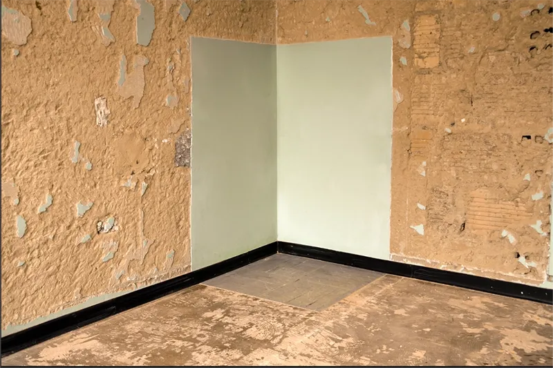 Extractions at the University Hospital — Room stripped to bare structure