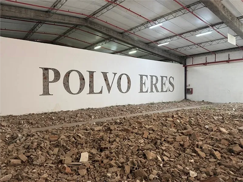 Polvo eres — instalación en el Edificio Coltabaco, I Bienal Internacional de Antioquia y Medellín