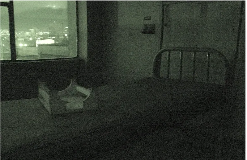 En estado de coma — Nocturnal Walks, room with a bed