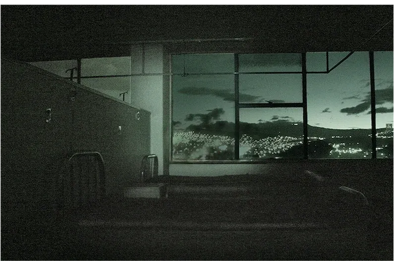 En estado de coma — Nocturnal Walks, large window at dusk
